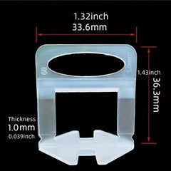 100pcs Tile Leveling Clips 1mm Tile Leveling Spacer