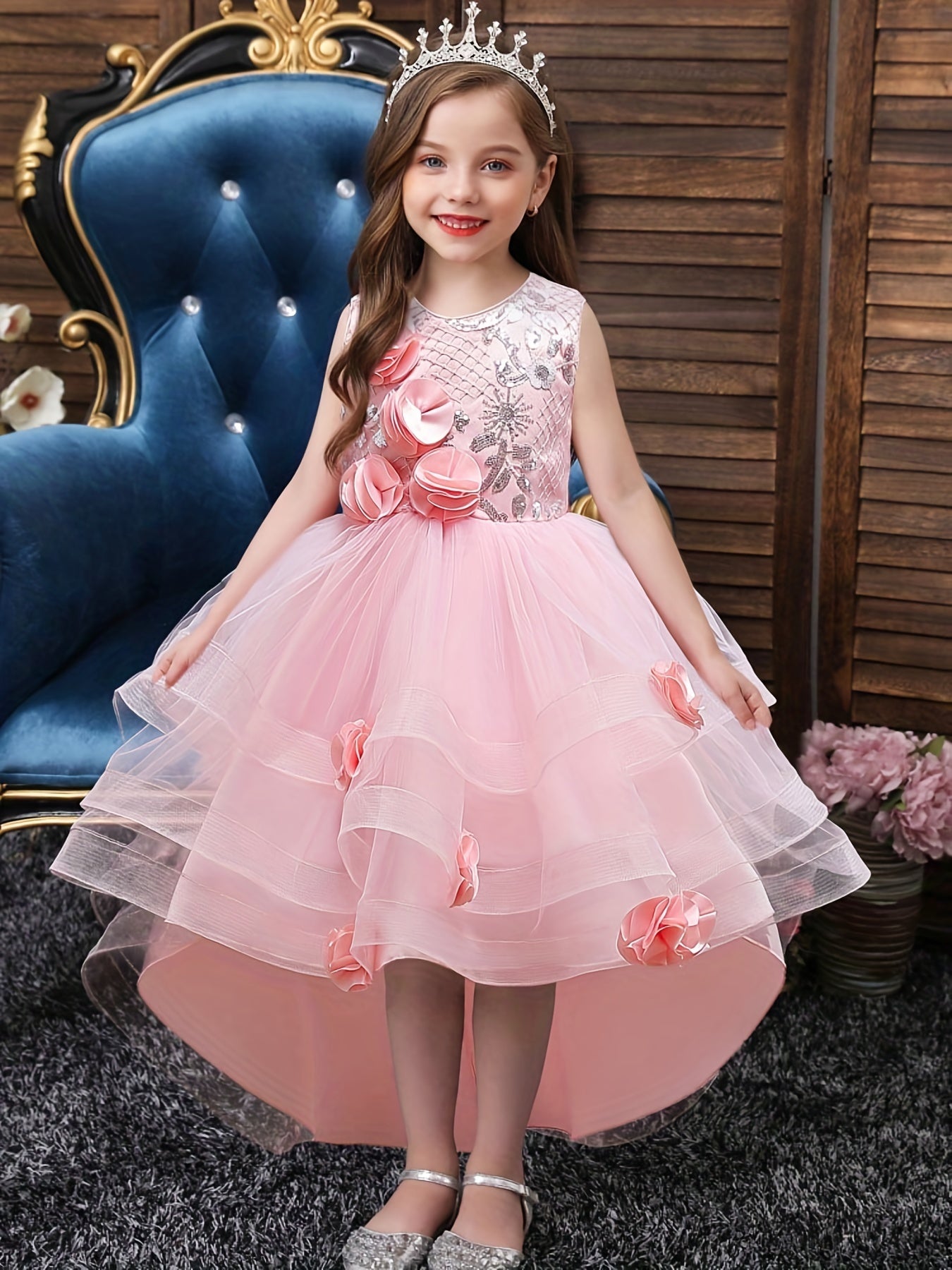 Toddler Girl's Formal Dress Flower Princess Dress