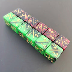 12-Piece Set Arithmetic Dice for Math Education, Magic Games, and Party Fun