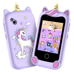 Kids' Unicorn Smartphone Toy Case 17 Puzzle Games Music Flashlight
