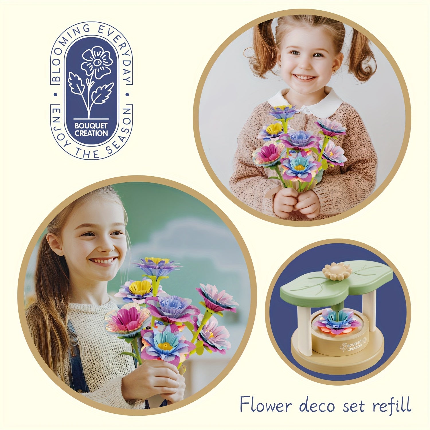 189pcs Creative Building Blocks Flower Arrangement Set