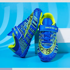 Kid's Turf Football Boots with Fastener Outdoor TF Soccer Cleats