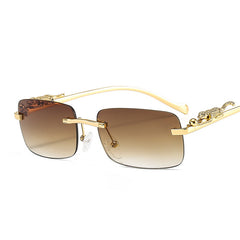 Vintage Leopard Head Metal Sunglasses Wholesale