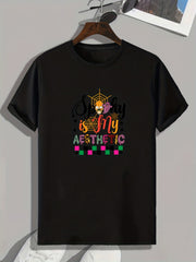Men's Halloween Style Print T shirt Casual Comfy Crew Neck Tee