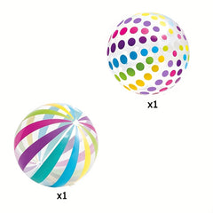 Rainbow Beach Ball Set for Summer Fun