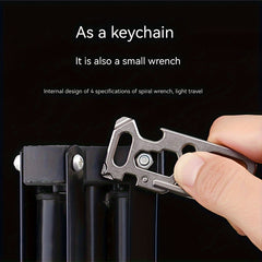 Titanium Alloy Hanging Buckle Keychain for Camping Travel