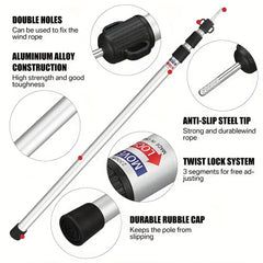 2pcs Telescopic Aluminum Tent Poles 2x230cm