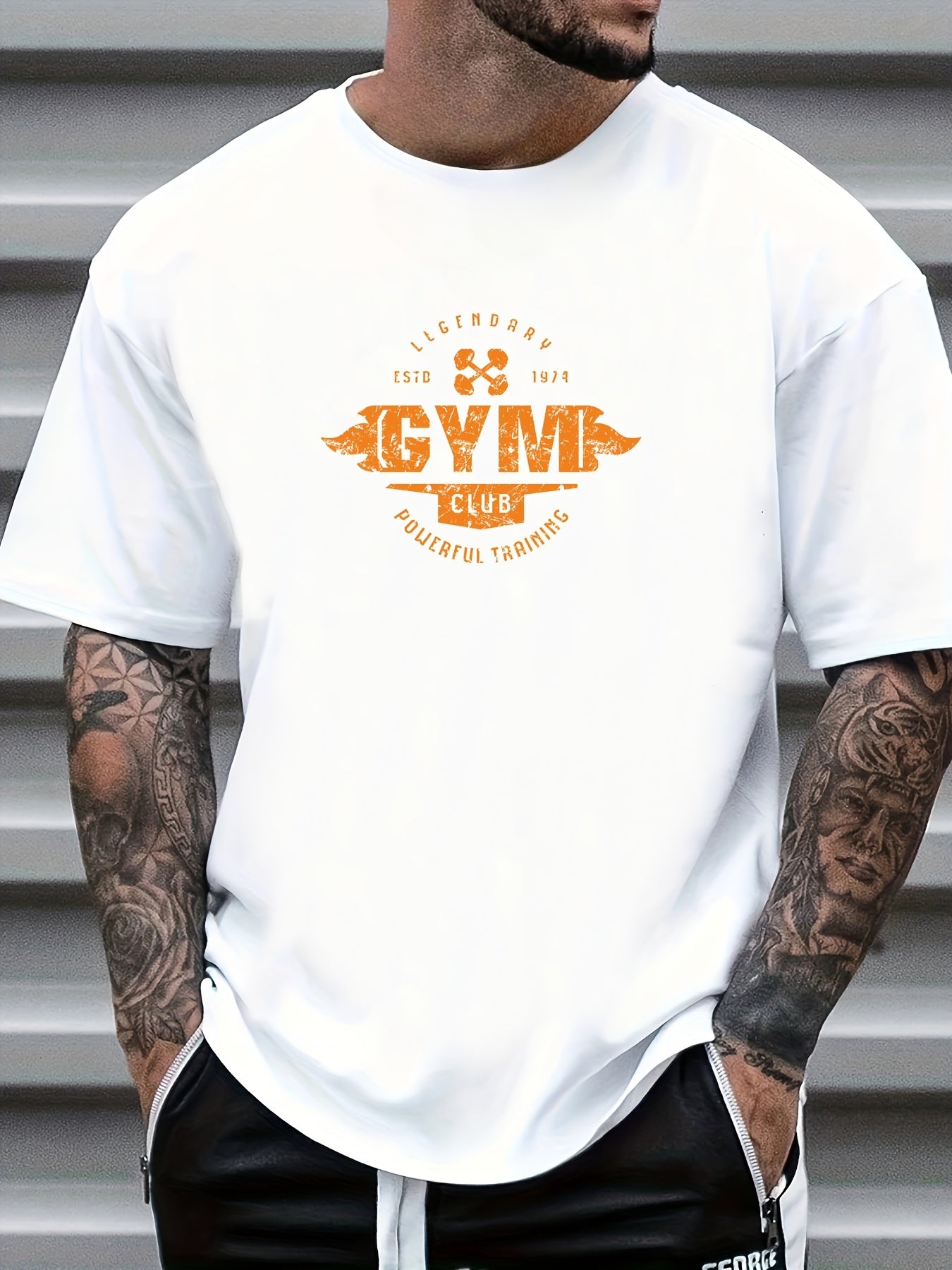GYM Dog Doctor Print Men's Graphic Crew Neck T shirt Casual Comfy Tees