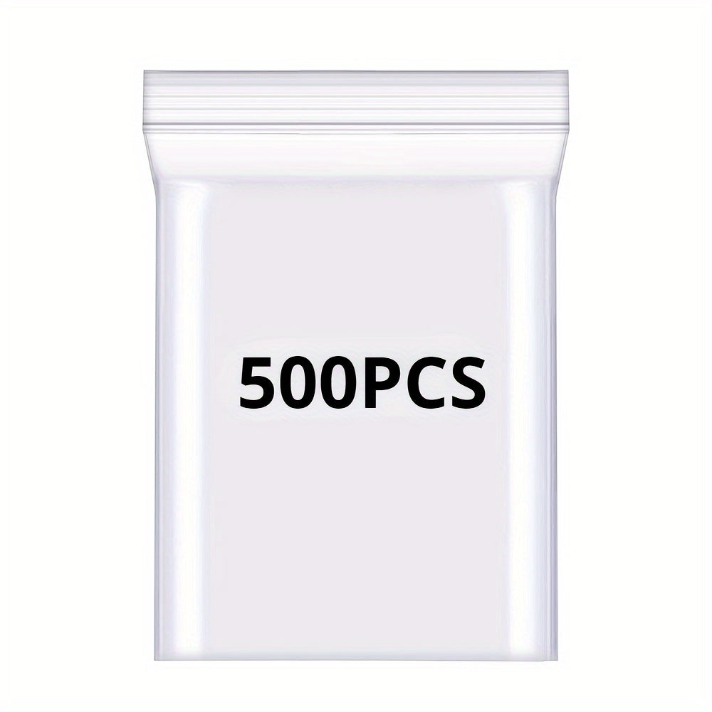 500 Small Self Sealing Transparent Plastic Bags 5.99 cm x 8.99 cm