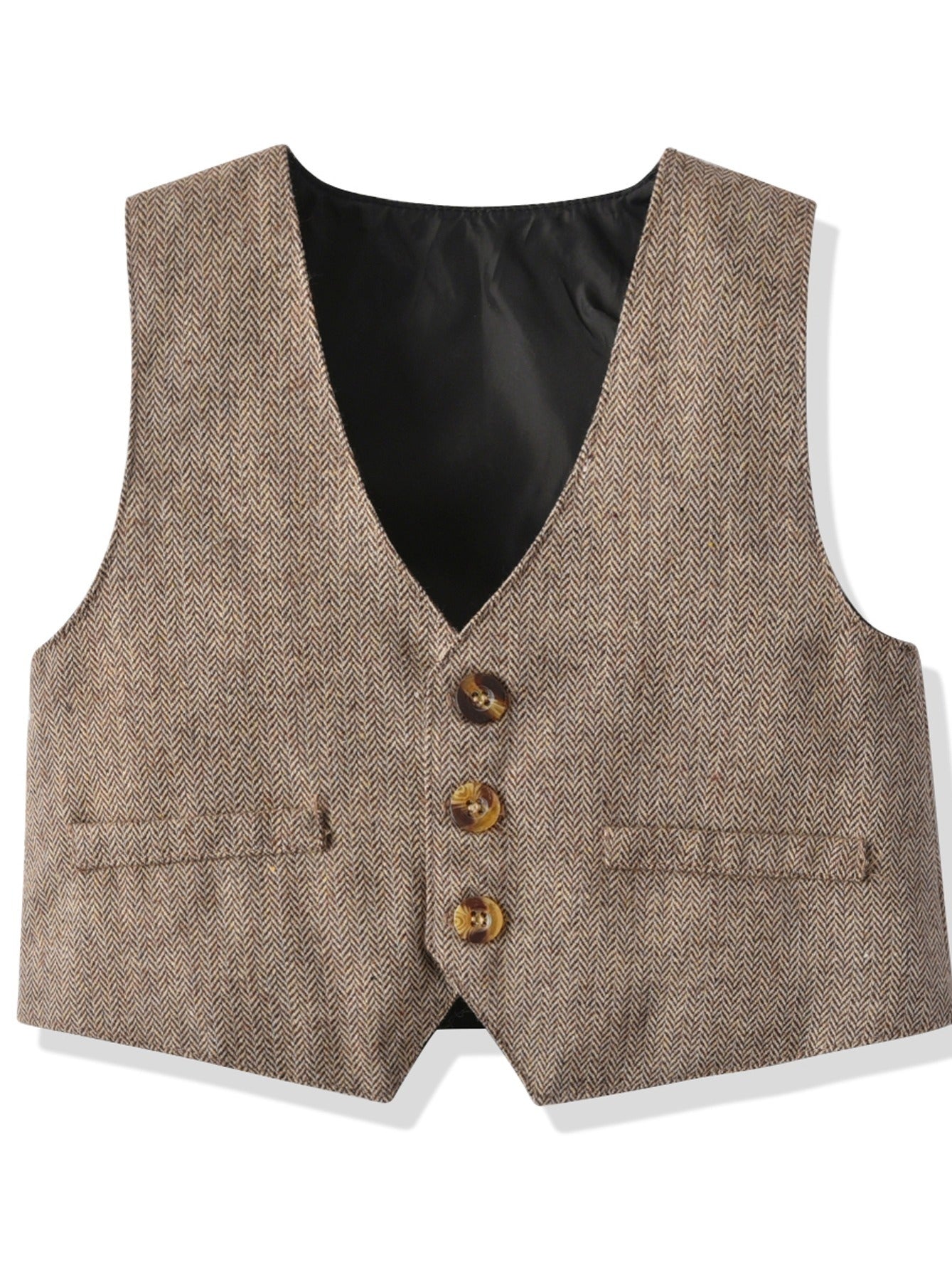 Boys Gentleman Outfit Button Up Shirt Pant Vest