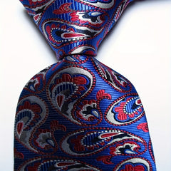 Men's Paisley Tie Floral Neckties For Wedding Party Business 3 1in Wide