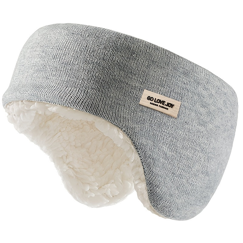 Fleece Earmuffs Windproof Headband for Winter Outdoors