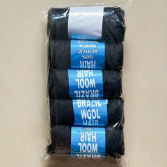 5pcs Brazilian Wool Hair Yarn For Braids Twisting Weaving