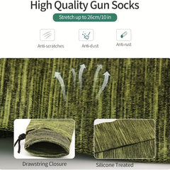 Gun Sock Cleaning Set with Double Ended Brush