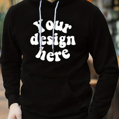 Men's Print Hoodie Casual Breathable Hooded Sweatshirt