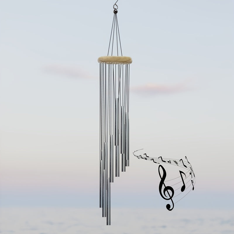 Outdoor Wind Chimes Aluminum Tubes Hanging Hooks