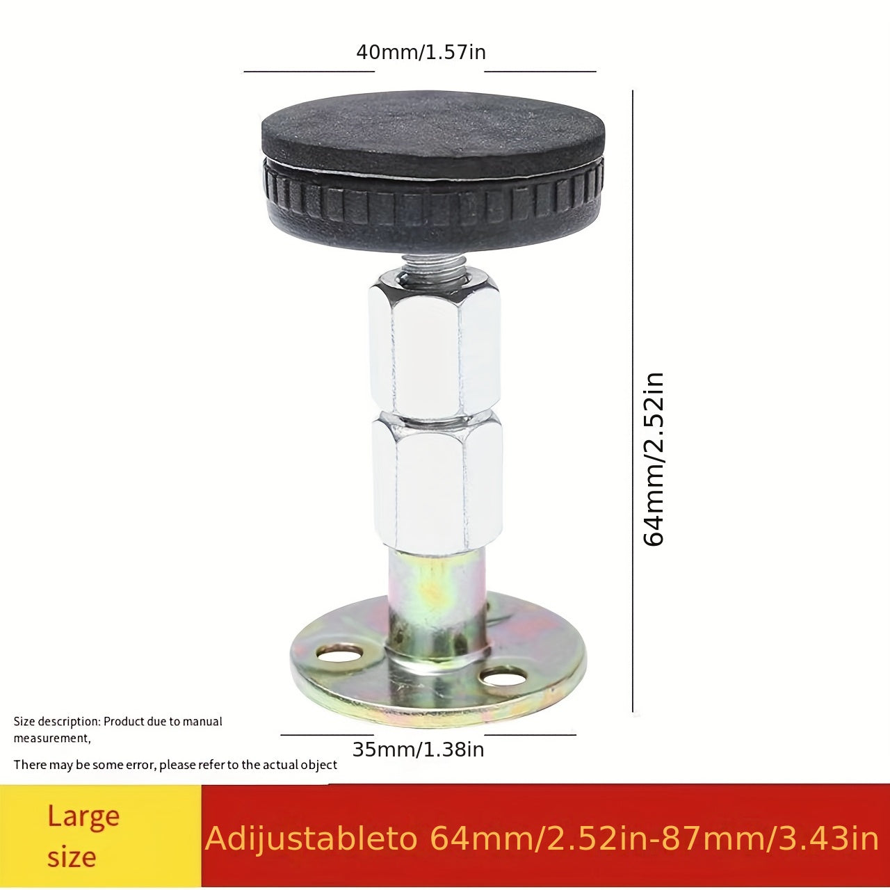 Adjustable Threaded Bed Frame Anti Shake Tool Headboard Stoppers for Beds Sofas