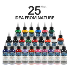 25 Colors Tattoo Ink Set Professional Tattoo Pigment Long Lasting