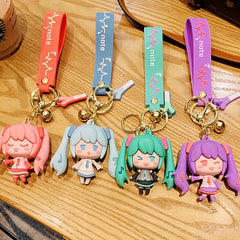 Cute Cartoon Girl Key Chain - Ideal Gift for Women & Kids