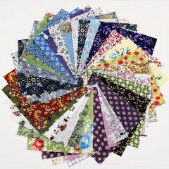 30pcs Floral Fabric Patchwork Sewing Quilting Bundles 10cm Assorted Pattern DIY