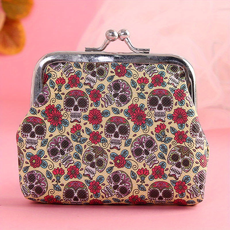 Skull Coin Purse Bag Wallet Key Bag Birthday Gift Hasp Money Bags