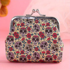 Skull Coin Purse Bag Wallet Key Bag Birthday Gift Hasp Money Bags