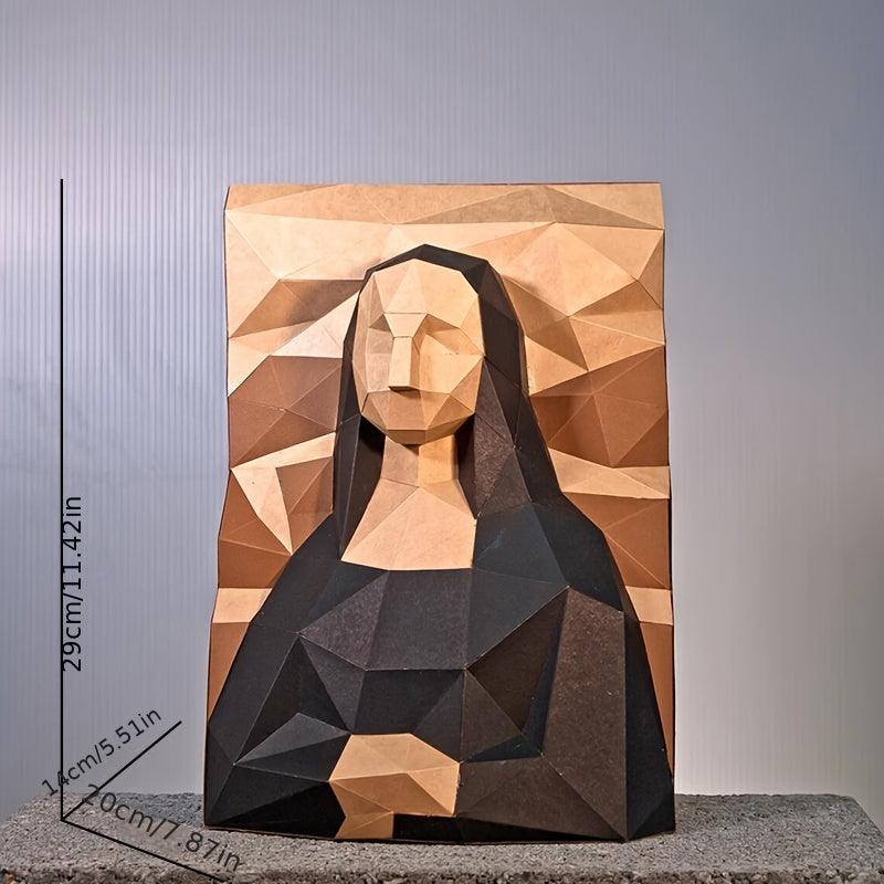 MonaLisa Milkmaid DIY Papercraft Wall Hanging Craft Gift
