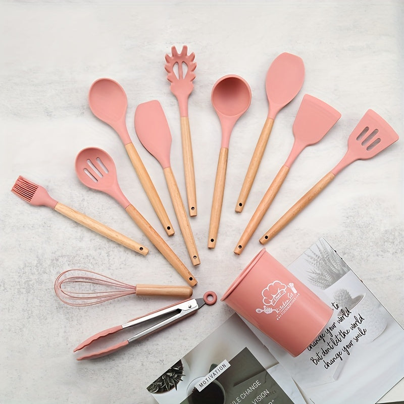 12pcs Silicone Utensil Set Kitchen Utensil Set Safety Cooking Non Stick