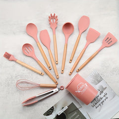 12pcs Silicone Utensil Set Kitchen Utensil Set Safety Cooking Non Stick