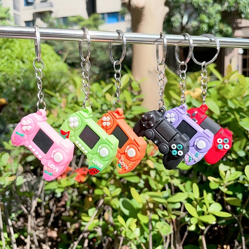 Rubber Fruit Game Console Handle Key Chain Hand Decoration Keychain
