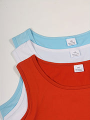 6 Pack Plus Size Pajama Set - Solid Tank Top & Shorts