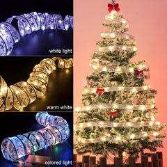 Christmas Tree Decorative Light Ribbon with 30 LED Lamps
