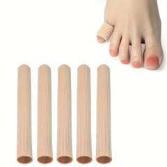 5pcs Silicone Tube Toe Protector Gel Cushion Separator