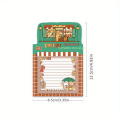50 Sheets Cartoon Girl Sticky Notes for Decorating and Reminders