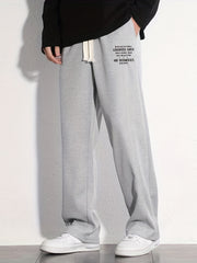 Casual Cotton Loose Fit Drawstring Pants for Men