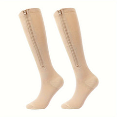 Men's Over Knee High Zip Sport Socks Nylon Blend