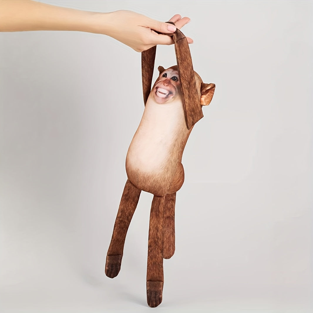Prankster Monkey Plush Light Brown Hanging Toy
