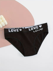 10pcs Letter Print Briefs Women's Lingerie & Underwear