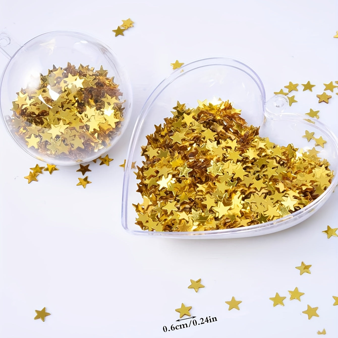 Golden Silvery Pentagram Party Confetti for Halloween Christmas