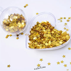 Golden Silvery Pentagram Party Confetti for Halloween Christmas