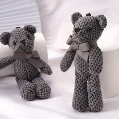 9inch Bear Stuffed Plush Toy Baby Key Pendant Doll Birthday Decor