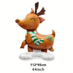Christmas Aluminum Film Balloon Santa Claus Snowman Elk Window Decoration