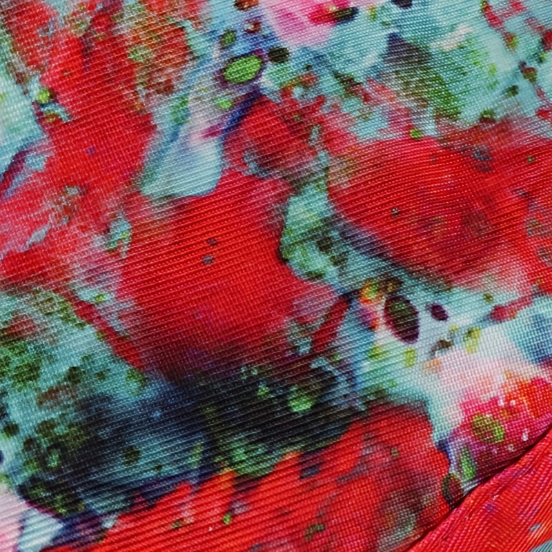 Reversible Bucket Hat Rose Red Abstract Painting Fisherman Cap Lightweight