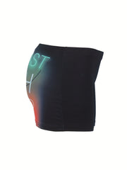 Letter Print Skinny Shorts Yoga Casual Summer Shorts Women's Clothing