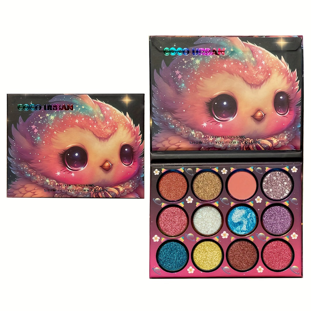 Anime Cosplay Eyeshadow Palette, 12 Matte & Shimmer Shades