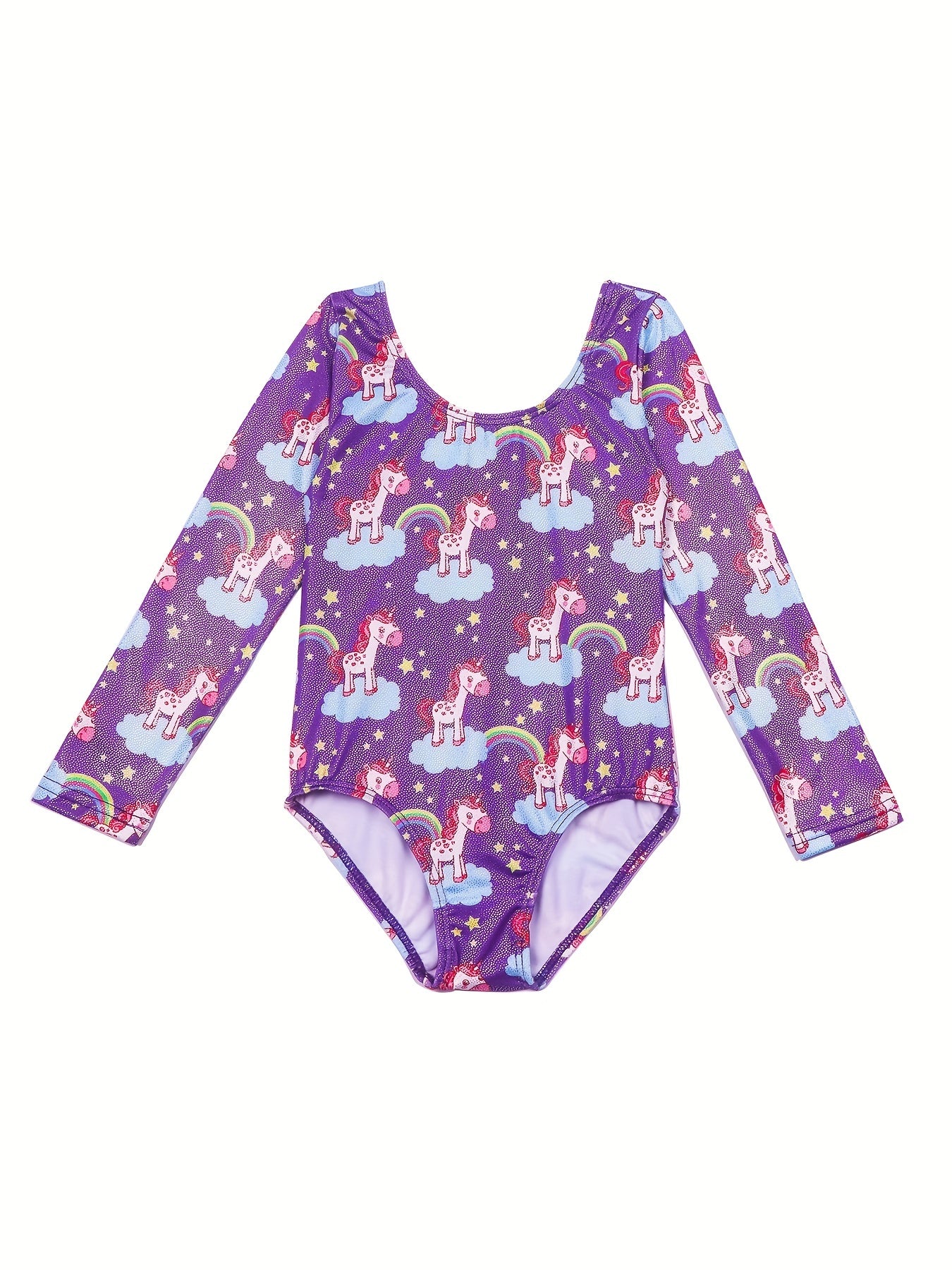 Girl's Polka Dot Gymnastics Suit One Piece Outfit