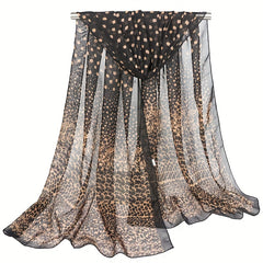 Chiffon Scarf Large Shawl Women Casual Windproof Head Wrap Travel Beach Towel