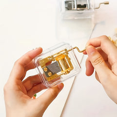 Hand-cranked Acrylic Music Box DIY Ornaments