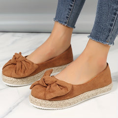 Women's Bowknot Slip-On Low Espadrilles Outdoor Shoes