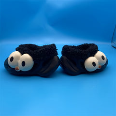 Boys' Cartoon Plus Fleece House Shoes Non Slip Soft Bottom